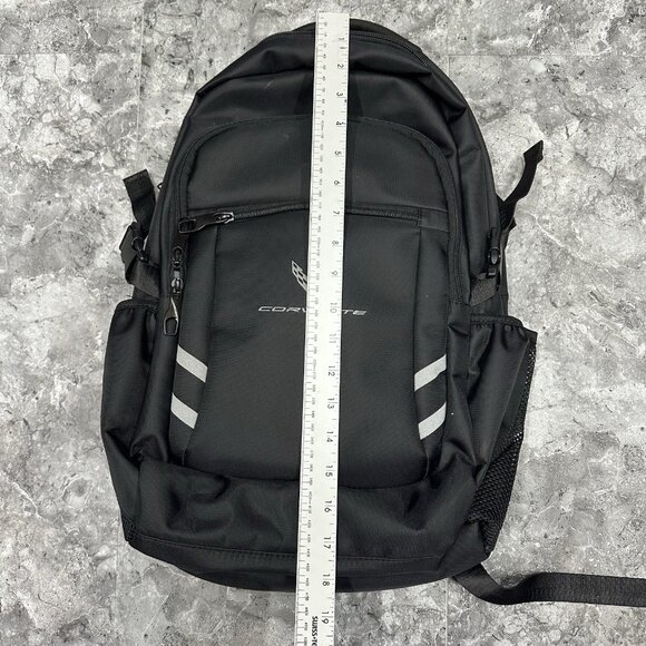 Corvette GM Backpack CHOKO Padded Laptop Travel Black - Picture 5 of 6